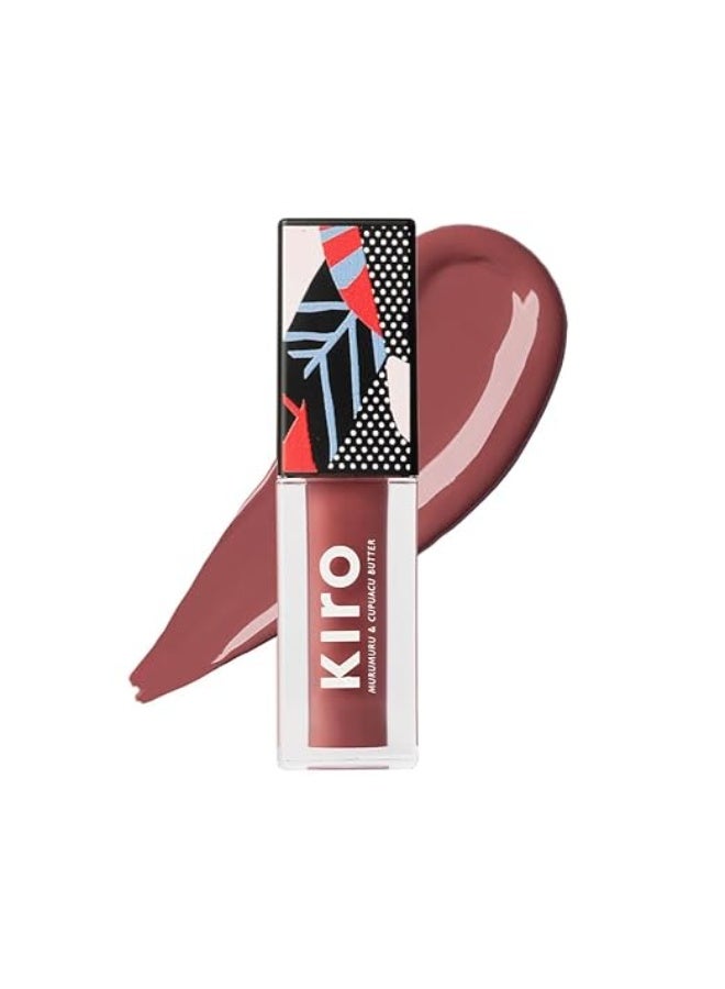 Kiro Glossfinity Crème Gloss - Berry Burst, 5ml | High-Shine Nude Lip Gloss | Hydrating, Non-Sticky Formula | Enriched with Murumuru & Cupuacu Butters | 8 Shades for Every Indian Skin Tone - Image 1